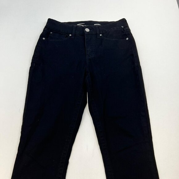 Seven7 Women’s Tummyless Skinny Jeans Black Size 6 - Picture 2 of 9